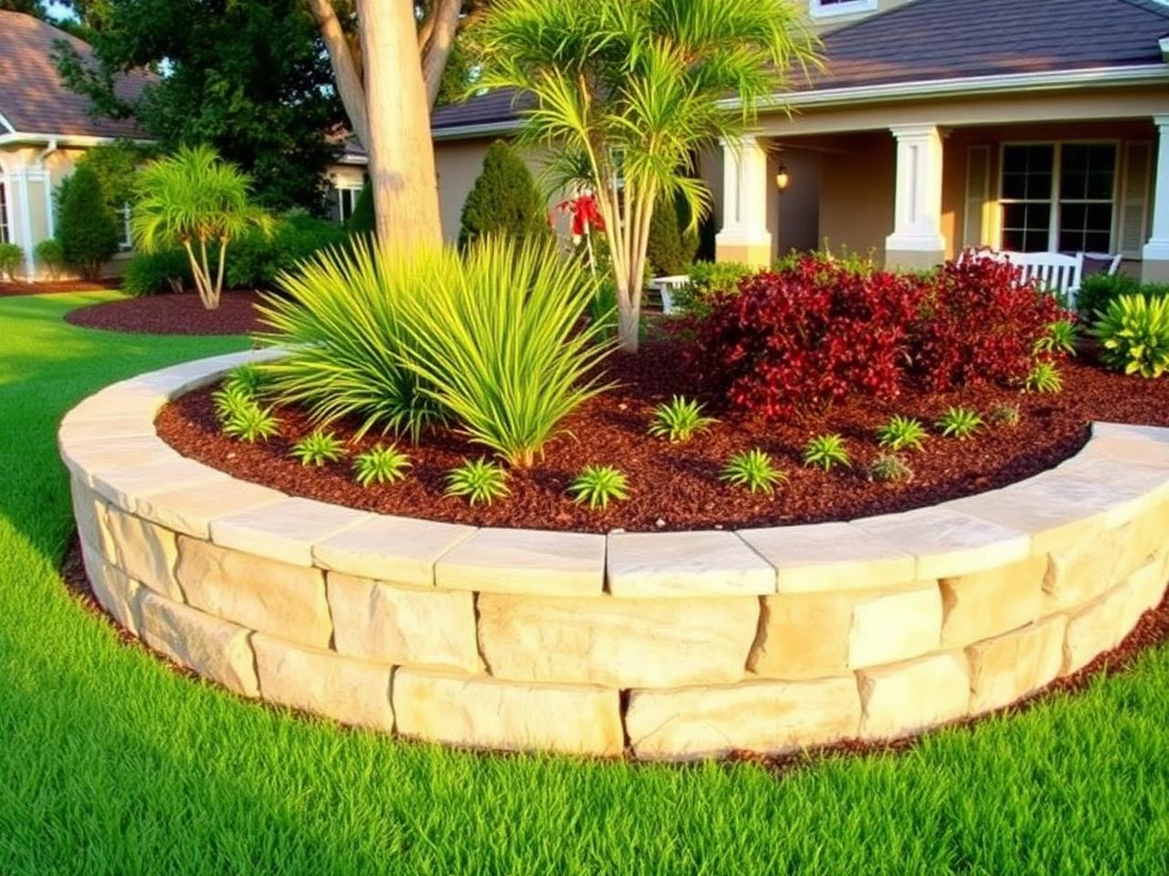 Curved Retaining Wall