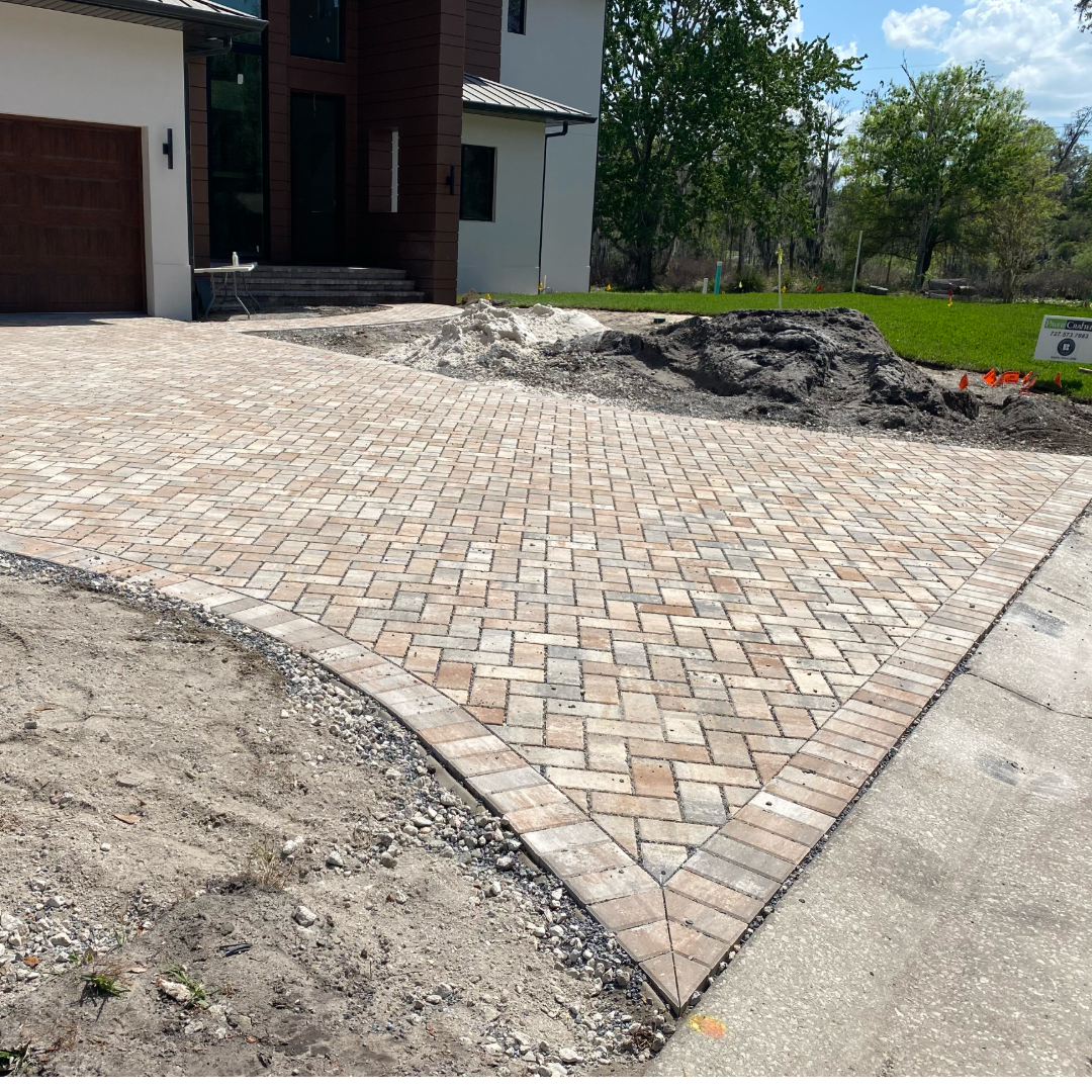 New Construction Paver Drive