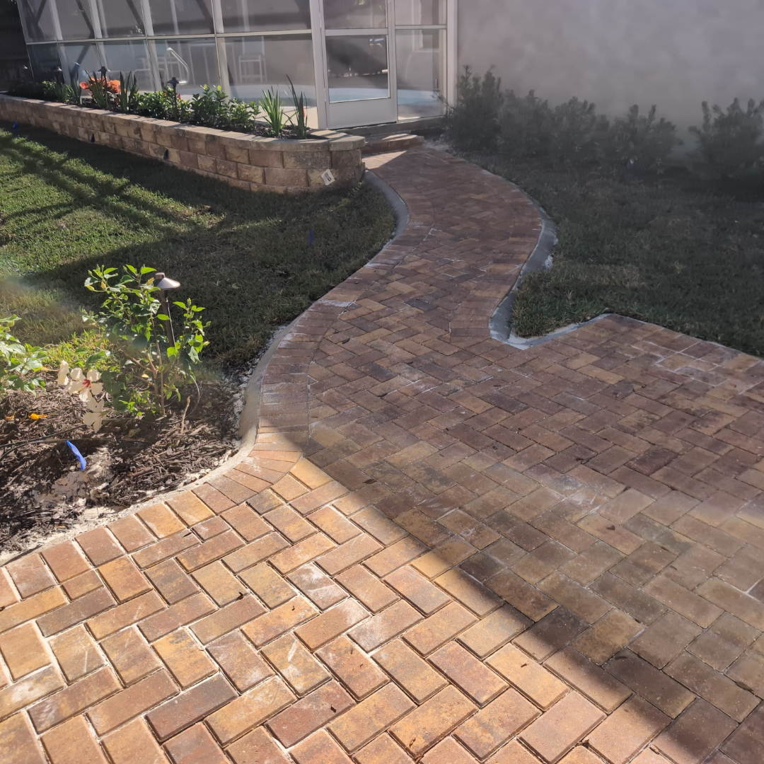 Poolside Garden Path