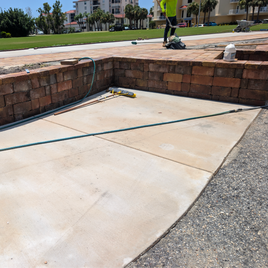 Paver Wall Build