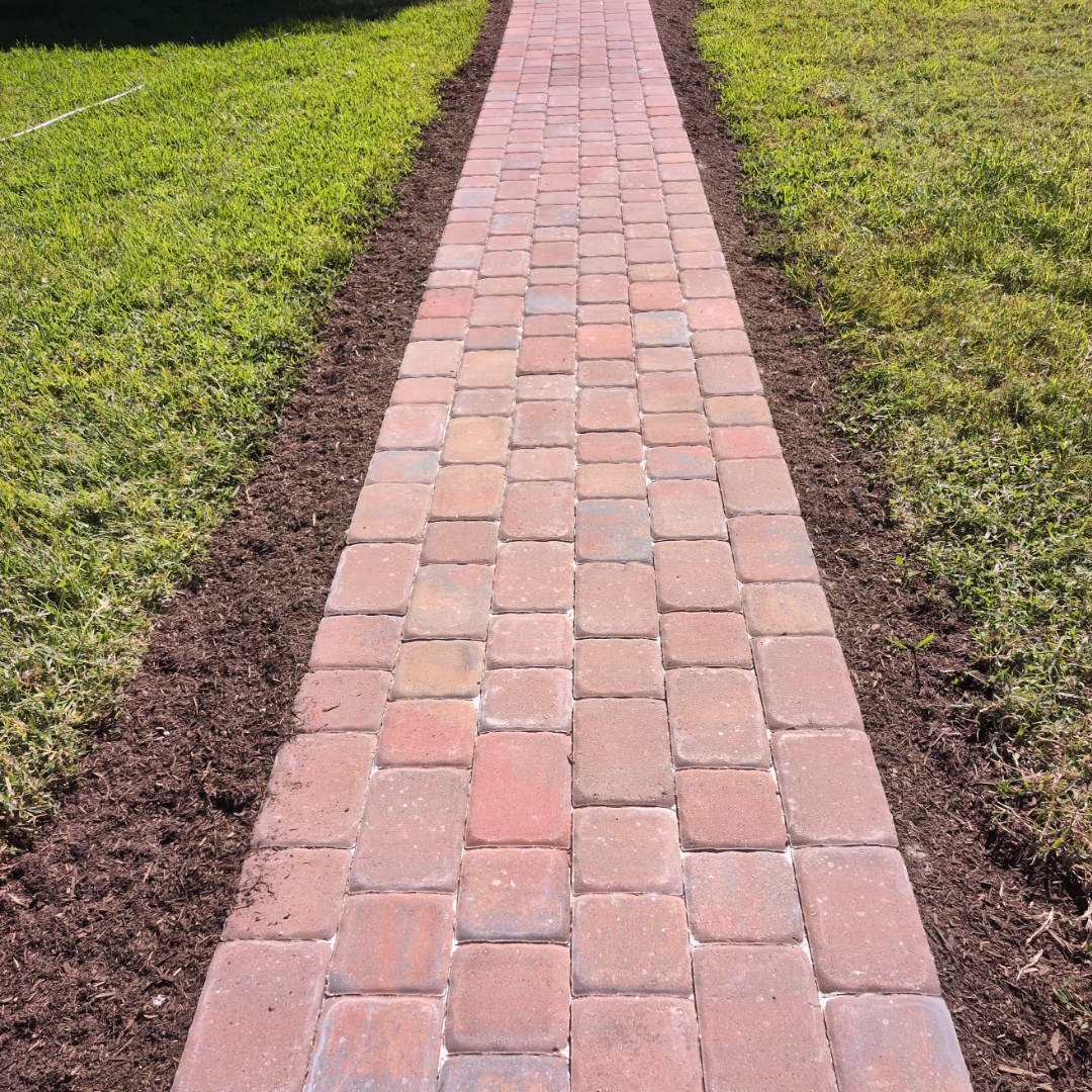 Straight Brick Garden Walk