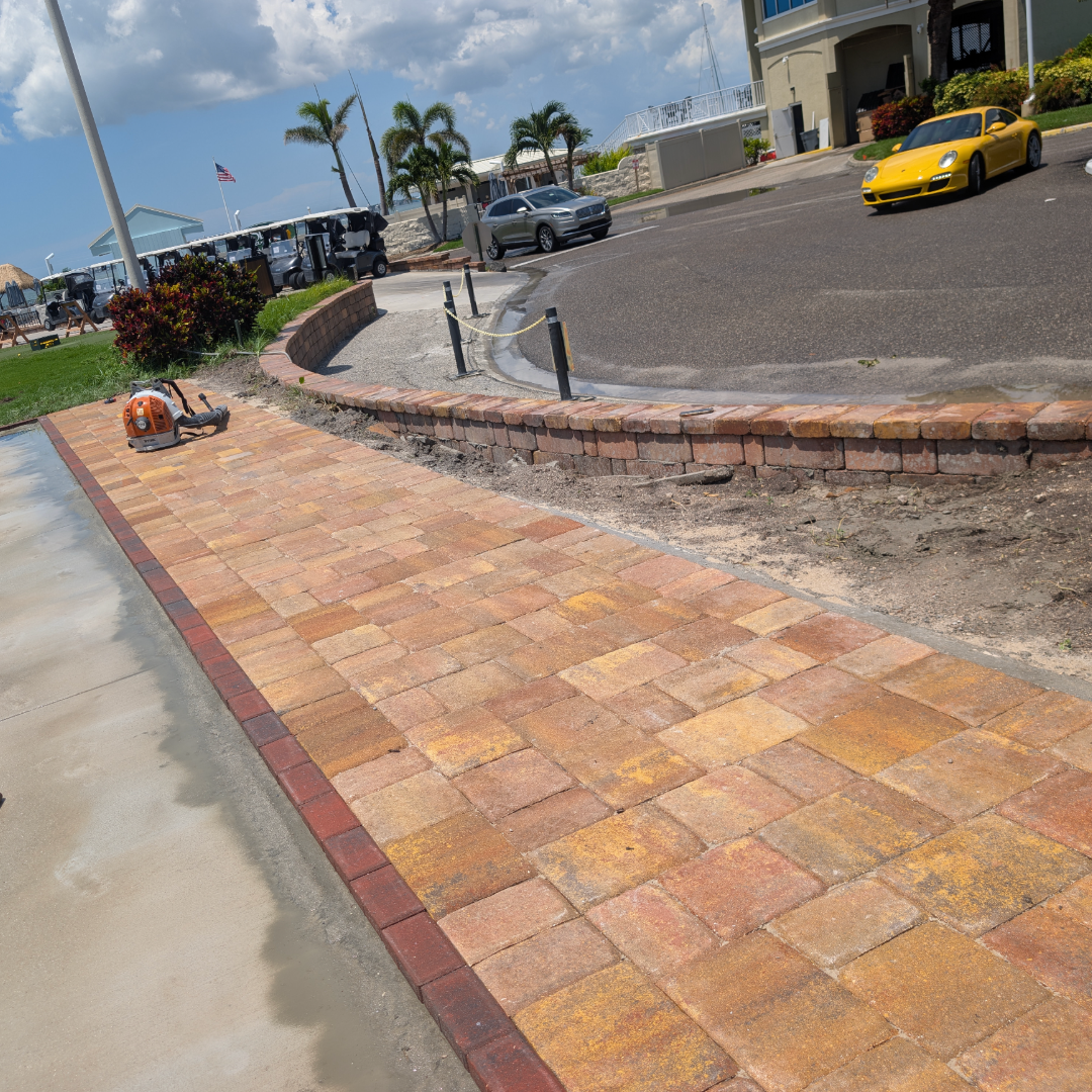 Curved Entry Paver Walk
