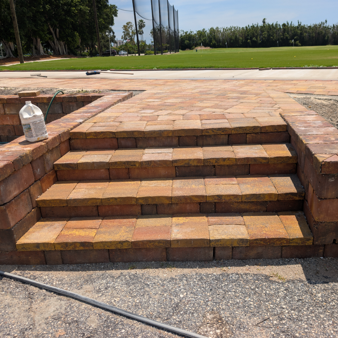 Raised Paver Steps