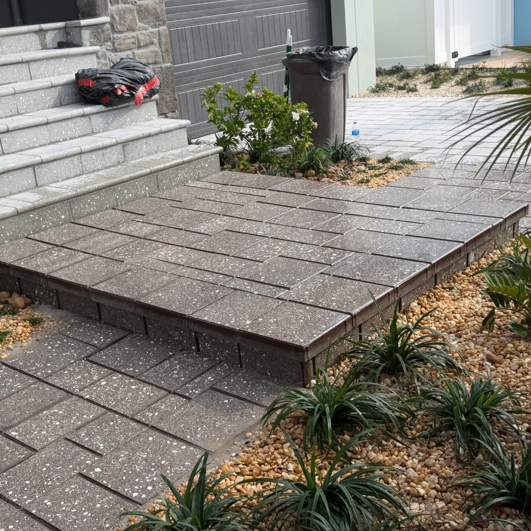 Front Entry Paver Landing