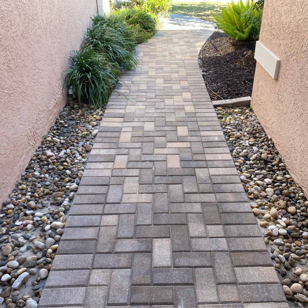 Curved Side Walkway